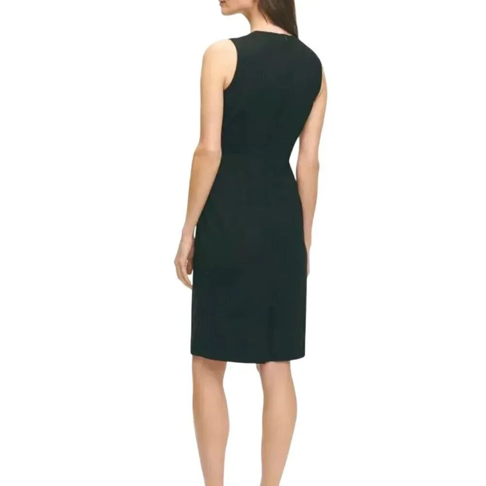 Lanificio Di Tolligno Brooks Brothers The Essential Stretch Sheath Dress Navy Si - Picture 4 of 10